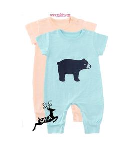 premium quality OEM Baby Rompers Wholesale natural dyed bamboo organic cotton baby clothes soft romper manufacturer india sale - Product Image 1