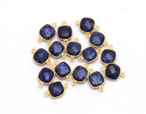 สายรุ้งมูนสโตน925จี้เงินสเตอร์ลิงสีทองชุดฝาเชื่อมต่อเครื่องประดับสำหรับงานเลี้ยง - Product Image 2