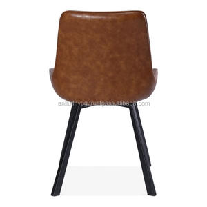 <b>Upholstered</b> Tan Faux Leather Dining <b>Chair</b>/Leather <b>Chair</b> - Product Image 5