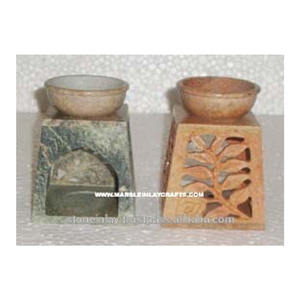 Soapstone Tea-Light Aroma <b>Oil</b> Burners - Product Image 1