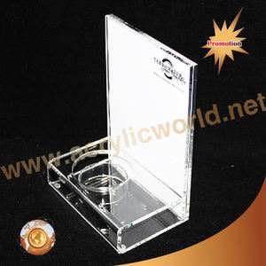 Estuches de vino acrílicos de fábrica/soporte para botella de vino SIGLE/soporte para mostrador de vino - Product Image 1