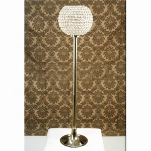 Luxury Handmade New Metal T <b>Light</b> Candle Holder Crystal <b>Globe</b> Votive Shiny Finished Table Wedding Centerpieces Table Decorations - Product Image 1