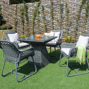 Juego de café y comedor de ratán de poliresina sintética para exteriores, mobiliario de mimbre para jardín y Patio - Product Image 1