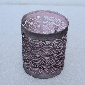 Portavelas votivo de metal de hierro elegante con diseño único de linterna y tarro para decoración de bodas y fiestas - Product Image 4