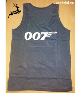 Camisetas sin mangas con estampado personalizado para hombre, camiseta sin mangas color negro para gimnasio, tirupur, venta al por mayor - Product Image 6