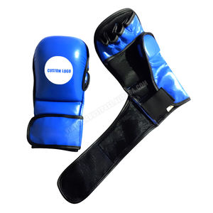 Gants de combat mma avec logo personnalisé nouveau demi-doigt gants d'entraînement mma avec logo personnalisé gants de MMA en cuir véritable thaïlandais personnalisés - Product Image 4