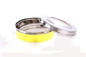 King-caja de metal de alta calidad para dulces y galletas, caja de almacenamiento de alimentos puri dabba de colores modernos, Internacional - Product Image 4