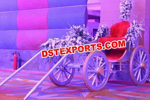 Hermoso estilo loto nupcial Buggy boda india entrada decoración Doli hecho a mano madera de teca cristal Cenicienta carro para - Product Image 6