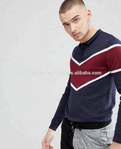 Vente en gros de t-shirts polo pour hommes en piqué 100% coton nouveau design maillot respirant à manches longues col rond impression par sublimation grande taille - Product Image 3