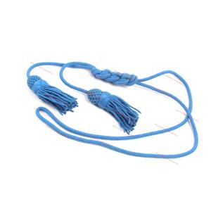 Cordon Robe Cordon & Pompons Bleu - Product Image 3