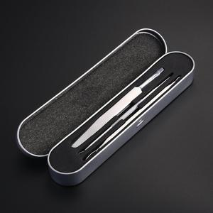 Kit de tratamiento de acné con acabado de espejo de acero inoxidable, 3 uds., extractor de espinillas, removedor de comedones, herramienta de belleza reutilizable - Product Image 2