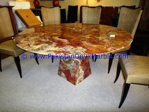 STYLE MODERNE TABLES ONYX TABLES À MANGER ROND CARRÉ RECTANGLE DÉCOR À LA MAISON - Product Image 6