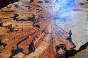 Table basse en bois d'acacia Live Edge au design indien Meubles de salon en bois massif pour un usage domestique - Product Image 3