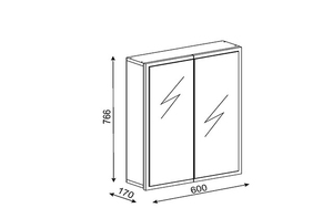 ตู้เก็บของสีขาวของห้องน้ำ kayla สุดหรูสุดพิเศษจาก Turkiye ผู้ขายที่ดีที่สุด - Product Image 6