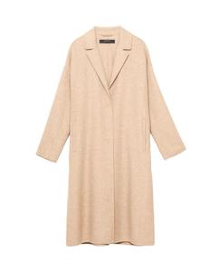 Abrigos largos de lana de gran tamaño cosidos a mano para mujer - Product Image 1