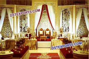 Decoración Tradicional para Escenario de Boda, Decoración de Escenario de Boda con Temática Mughal, Decoración para Eventos en Australia - Product Image 4