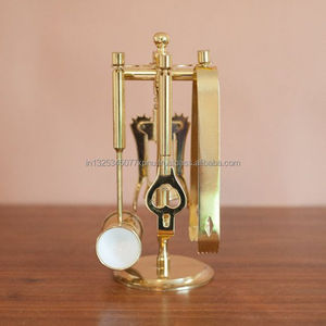 Pièce ensemble d'outils de bar antiques écologiques en acier inoxydable en laiton en aluminium et accessoires en laiton - Product Image 3