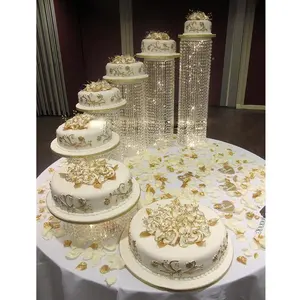 Tempat Lilin Kristal untuk Kue Pernikahan