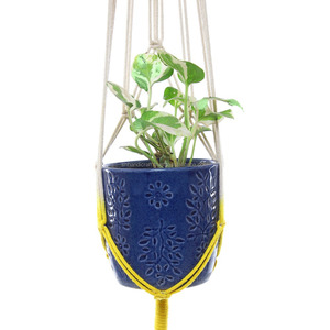 Moderno Soporte para Macetas de Cuerda Hecho a Mano, Arte en Macramé, Elegante Soporte para Plantas, el Mejor Soporte para Plantas de Interior y Exterior - Product Image 3
