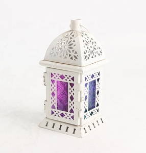 Farol personalizado hecho a mano, soporte de Metal para velas de hierro, ideal para regalo de Navidad, disponible en la exportación, venta al por mayor - Product Image 2