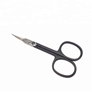 Professional Finger <b>Nail</b> Scissors Makeup Scissors Curved Blade Fine Point Manicure Cuticle <b>Nail</b> Scissors Customised coating - Product Image 2