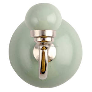 Handmade Ceramic Green Antique Wall Hooks Hangers Reusable Utility Hat Bags Clothes Heavy Duty - Product Image 2