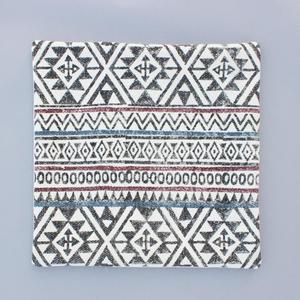 Bloque de algodón Darrie hecho a mano, decoración decorativa para el hogar, sofá, silla, funda de cojín, 40x40 Cm, multicolor - Product Image 2