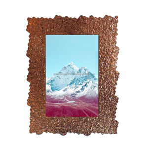 2024 métal phot cadre personnalisé lumière luxe créatif feuille texture doré cadre photo moderne minimaliste créatif mariage cadre photo - Product Image 1