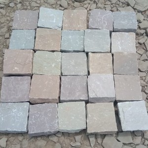 Vàng nhiều màu đá sa thạch Cobble đá pavers tự nhiên chia kết thúc trang trại Thiết kế bền ngoài trời đường lái xe lát đá 5 - Product Image 1