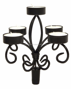 Gold Aluminum Tall <b>Candelabra</b> for Wedding Party Decoration <b>Candelabra</b> Golden Finishes Candle Stand Decorative 6 Arm <b>Candelabra</b> - Product Image 3