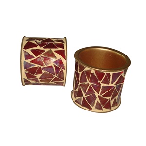 Anillos de servilletas de mosaico de vidrio a granel, diseño de moda a la moda, fabricante indio y exportación, nuevo diseño personalizado - Product Image 1