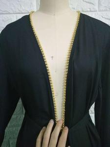 2018-2019 Best Quality Muslim <b>Women</b> Striped Abaya Dubai <b>Kaftan</b> Robe Kimono - Product Image 5