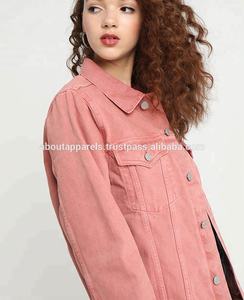 Veste en jean surdimensionnée personnalisable de haute qualité pour femmes veste en jean d'hiver noir classique respirante broderie en vrac disponible - Product Image 4