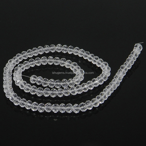 ลูกปัดควอตซ์คริสตัลทรงกลม6มม. ความยาว18นิ้ว109.50ซม. ผลิตภัณฑ์จากธรรมชาติแบบหลวม - Product Image 2