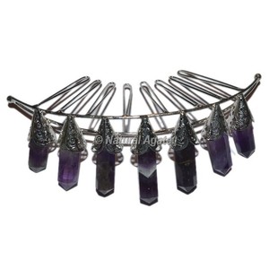 Buy Amethyst 7 Pencil Silver Crown Jewelry - Product Image 1