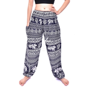 กางเกงฮาเร็มช้าง,กางเกงเรยอน,กางเกงฮาเร็มพิมพ์ลาย - Product Image 4