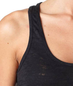 High Quality Custom Scoop Neck Workout <b>Tank</b> <b>Top</b> for Women <b>Racerback</b> Burnout Fitness Sports Set Summer Plus Size Casual OEM - Product Image 5