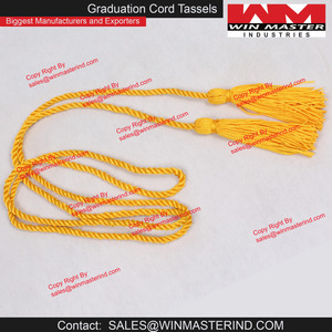 พู่พู่ห้อยหมวกสำหรับจบการศึกษา,สายไฟเกียรติยศและพู่ที่กำหนดเอง PK 2มม./3มม./4มม./5มม./6มม./8มม. - Product Image 2