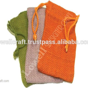 Emballage en coton Cinch Small Drawstring Pouch Sacs 100% Tissu en coton naturel Couleur blanche Cadeau durable - Product Image 2