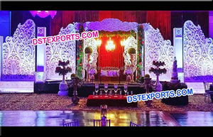 แผงฉากหลังไฟเบอร์สำหรับงานแต่งงาน,แผงตกแต่งเวทีงานแต่งงานของชาวมุสลิม - Product Image 2