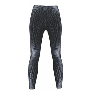 Leggings de sport 73% Polyester 27% Spandex pour femmes, pantalon moulant, confortable et Sexy, avec impression par sublimation, design personnalisé, pour course - Product Image 3