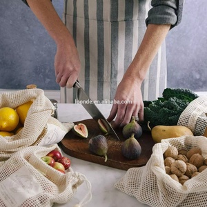 Imple-bolsas ecológicas de malla de algodón, lavables y reutilizables para verduras y frutas - Product Image 3