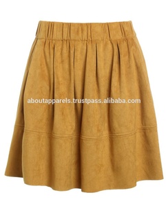 กระโปรงหนังแฟชั่นหนังกลับของผู้หญิงกระโปรงหนังกลับระบายอากาศได้ดีสินค้ามาใหม่ล่าสุด - Product Image 6