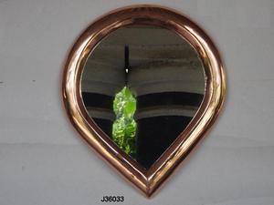 Cadre de miroir en forme de ballon en métal or rose de haute qualité disponible dans toutes les tailles et styles Décoration murale Décoration murale en métal - Product Image 2