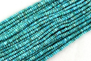 Cuentas facetadas para fabricación de joyas, piedra preciosa Natural de color turquesa, de 1 hilo, 13" - Product Image 5