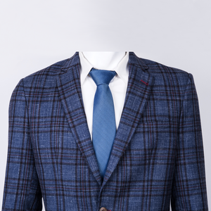 Traje de Negocios Transpirable de Seda y Lino para Hombre Steve & James, Cuello en V, Corte Moderno, Chaqueta Personalizable, Talla Ajustable - Product Image 2