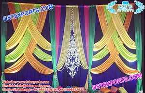 Cortinas de Fondo Exclusivas con Paneles Jhumka, Fabricante y Exportador de Cortinas de Fondo para Bodas Indias - Product Image 4