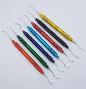 Diş Gracey Curette hijyen Scaling dontal ölçekleme kök planya boşluğu kaldırma/Gracey Curette 7 adet Set