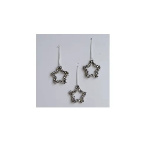 Christmas Decoration Silver Bell Hanging Star