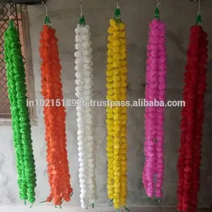 Guirnalda de caléndula de alta calidad, decoración de flores artificiales vendidas en Alibaba